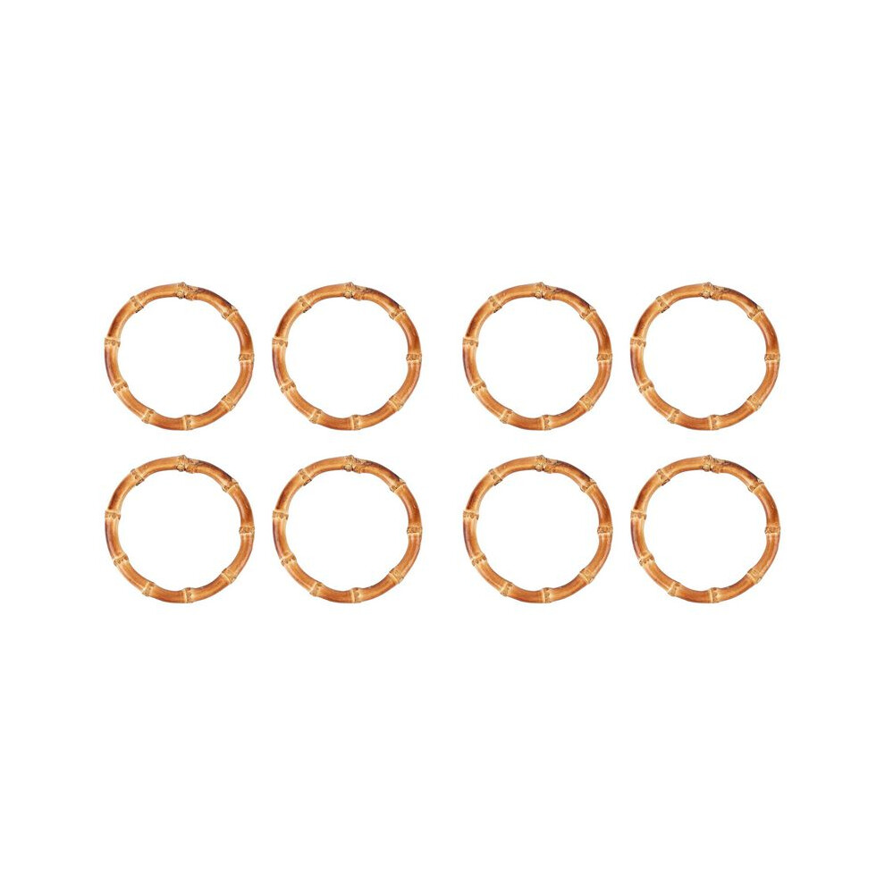8Pcs Wooden Round Bamboo Bag Handle Replacements Handmade Bag Purse Making Handles For Handbag Crafting 6031337441864