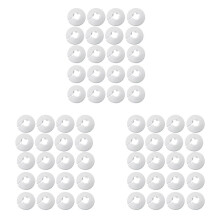 60 Pieces 1/2 Inch Flange Water Pipe Cover Decoration 16mm White Pipe Cover Wall Pipe Decoration Radiator