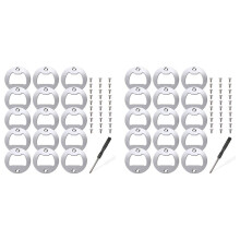 30X Stainless Steel Bottle Opener Inserts Hardware, Metal Insert Parts Kit for Bottle Opener Resin Casting Moulds