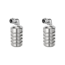 2X 304 Stainless Steel Float Valve Fully Automatic Level Controller Water Tower Tank Kitchen Faucet Full of Water B