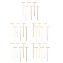 30Pièces Râteaux Miniatures En Bois Beige Pour Décorations