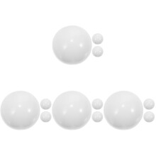 12Pcs White Resin Replacement Roulette Wheel Beads for Home Use