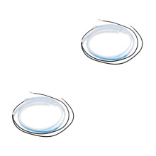 4Pcs Lightweight White Silicone Hood Light Strip for Automotive
