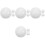 12Pcs White Resin Replacement Roulette Wheel Beads for Home Use 4