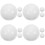 12Pcs White Resin Replacement Roulette Wheel Beads for Home Use 6