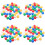 200Pcs Bright Numbered Party Balls Durable Plastic Game Props 6