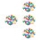 200Pcs Bright Numbered Party Balls Durable Plastic Game Props 7