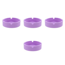 4Pcs Silicone Coasters Violet Non-Slip Holder Mats
