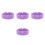 4Pcs Silicone Coasters Violet Non-Slip Holder Mats 1