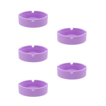 5Pcs Non Slip Silicone Holders Violet Reusable Mats