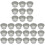 60Pcs High Temp Resistant Aluminum Tin Foil Silver 1