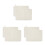 6Pcs Soft White Felt Sauna Cushion Heat Insulation Bench Protector 1