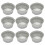 60Pcs High Temp Resistant Aluminum Tin Foil Silver 2