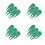 20Pcs Green Plastic Divot Repair Tool Portable Golf Divot Fork Durable 1