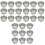 60Pcs High Temp Resistant Aluminum Tin Foil Silver 3