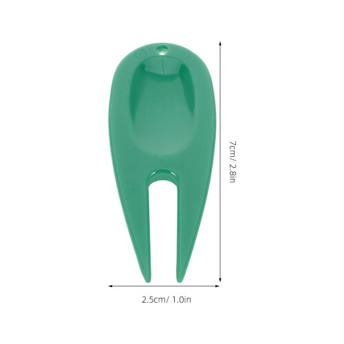 20Pcs Green Plastic Divot Repair Tool Portable Golf Divot Fork Durable 1