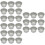 60Pcs High Temp Resistant Aluminum Tin Foil Silver 7