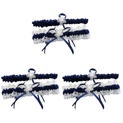 3St Bruidslint Kousenband Elastisch Comfort Bruiloft