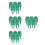 20Pcs Green Plastic Divot Repair Tool Portable Golf Divot Fork Durable 7