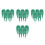 20Pcs Green Plastic Divot Repair Tool Portable Golf Divot Fork Durable 8
