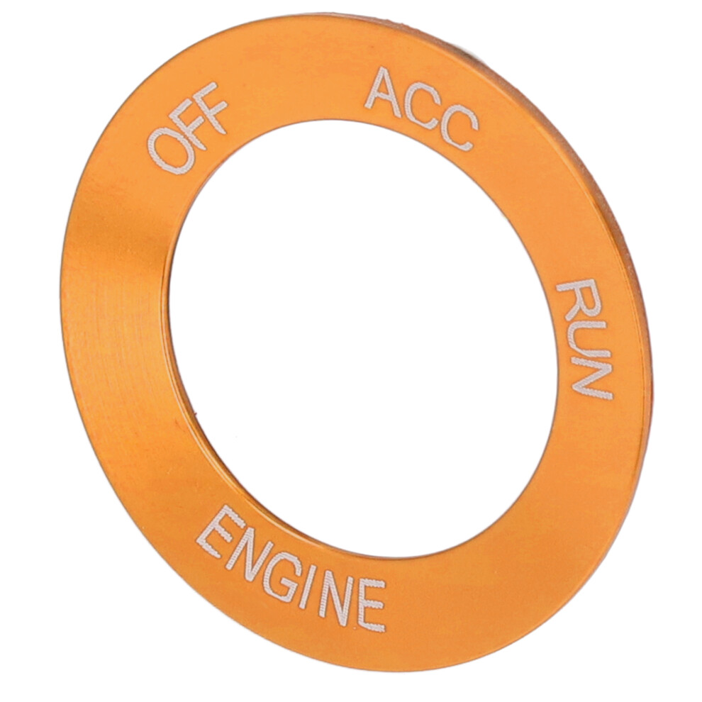 Aluminium Alloy Engine Start Stop Switch Ring For Dodge 2010-2021 Orange 4131387720215
