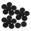 100Pcs Silicone Black Protective Stethoscope Head Cover Sleeves Set 3