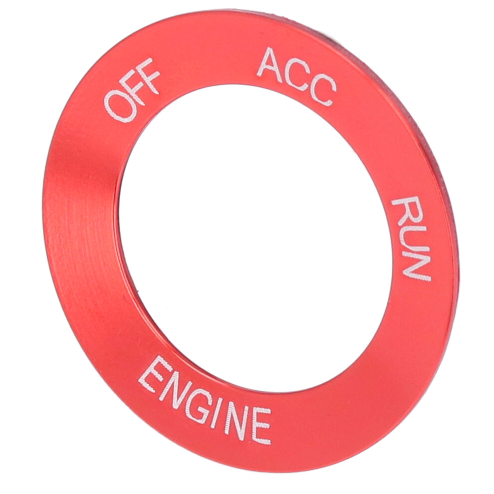 Aluminium Alloy Engine Start Stop Switch Ring For Dodge Challenger 2010-2021 Red 3621387720229