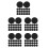 100Pcs Silicone Black Protective Stethoscope Head Cover Sleeves Set 9