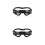 2Pcs Windproof Dog Eye Protection Goggles Transparent Durable Material 1