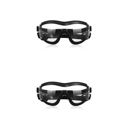 2Pcs Windproof Dog Eye Protection Goggles Transparent Durable Material