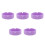 5Pcs Non Slip Silicone Holders Violet Reusable Mats 6