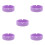 5Pcs Non Slip Silicone Holders Violet Reusable Mats 9