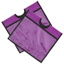 2St Traffic Cone Covers Violet PVC Pe Met Zak Voor Verkeersveiligheid