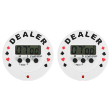 2St Compacte Digitale Timer Voor Poker En Dagelijks Gebruik