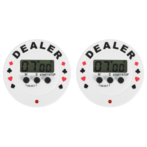 2St Compacte Digitale Timer Voor Poker En Dagelijks Gebruik