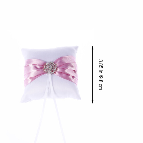 Roze Bruidsringkussen Wedding Ring Pillow Elegant & Compact 1