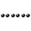3Pcs Durable Glass Collar Button Sleeve Cuff-Link Black Copper Style 4