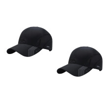 2St Zwarte Outdoor Mesh Hoed Sneldrogend Unisex Zomerpet