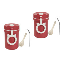 2St Compacte Dubbelwandige Isolatiefles Voor School En Picnic