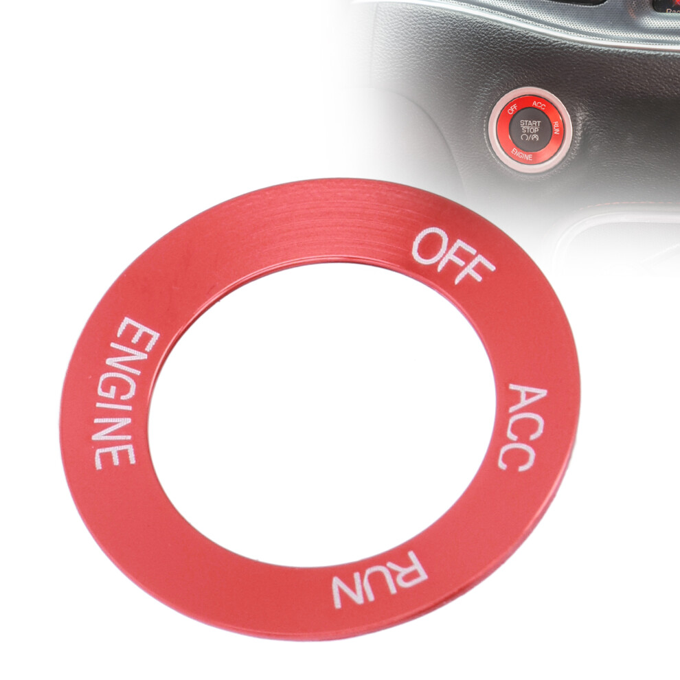 Aluminium Alloy Engine Start Stop Switch Ring For Dodge 2010-2021 Red 9411390561032