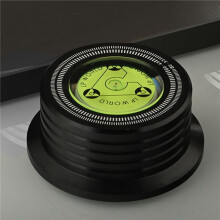 2X Universal 60Hz LP Vinyl Record Player Disc Turntable Stabilizer with Level Aluminum Alloy Weight Clamp Black