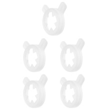 5St Witte Ijsmachine Mondstuk Kap Duurzaam Plastic Accessoires Set