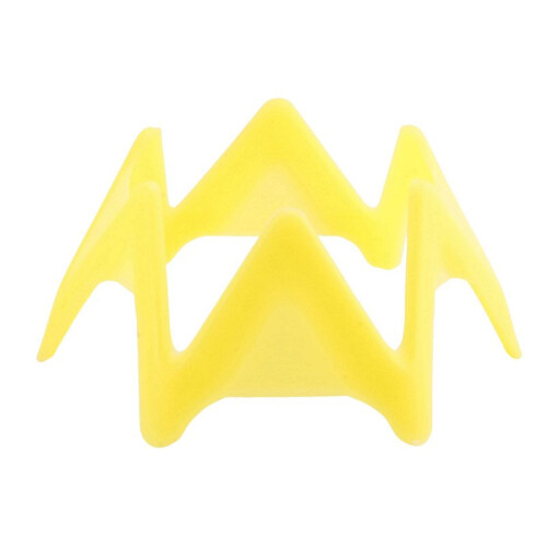 Mat Tees Yellow Plastic  Simulator Tees for Winter Turf and Driving Range Home Training  Tees 36Pcs