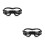 2Pcs Windproof Dog Eye Protection Goggles Transparent Durable Material 3