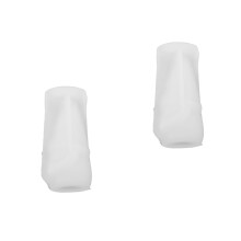 2St Herbruikbare Siliconen Gnoom Mal Wit Voor Gips En Kaarsen