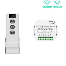 3X Tuya  Life WiFi 433Mhz Blind Curtain  med RF-FjäRrkontroll för Elektrisk Rulljalusikontroll, 1RC 1RE