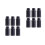 12St Plastic Engineering Bottles Zwart Acidproof Opslaghouders 9