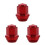 3Pièces Caches Boulons Roue Rouge Durable Compatible Modèles Auto 7