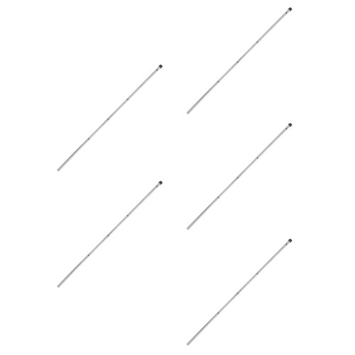 5Pcs Lightweight Iron Foosball Table Poles Silver Replacement Parts 2
