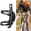 (Black) Universal Rotatable Bike Water Bottle Holder 2